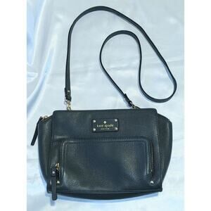 Kate Spade New York Baxter Street Blue Sevilla Leather Crossbody Shoulder Bag